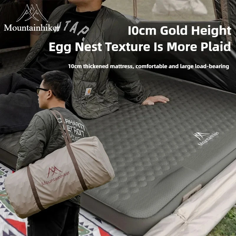 Outdoor Inflatable Camping Tent With Air Pump - MOUNTAINHIKER Air Mattress Camping Built-in Pump
