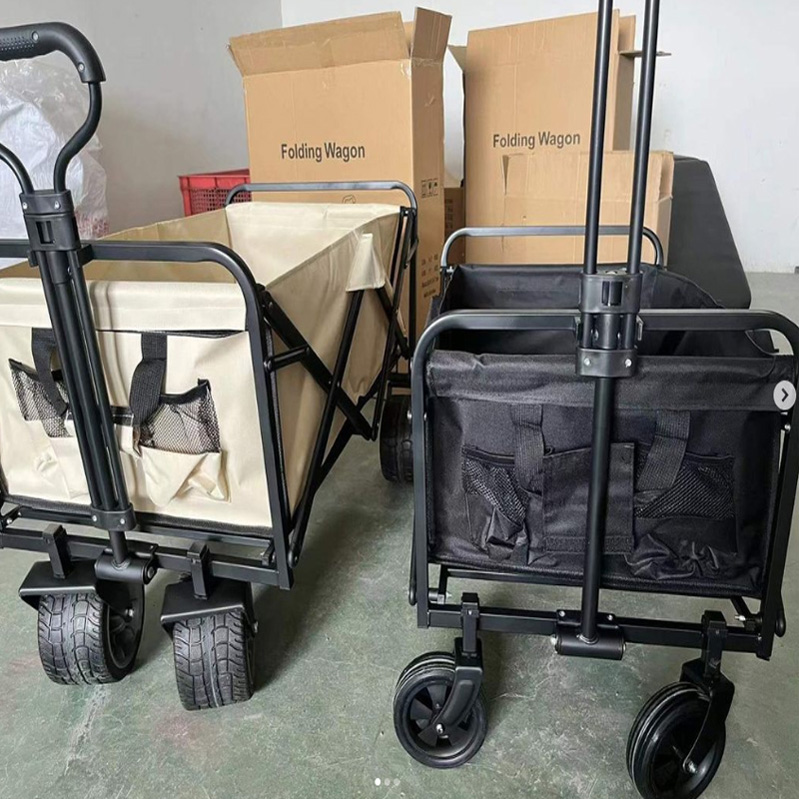 Outdoor Camping Wagon - Adjustable Heavy Duty Collapsible Folding Utility