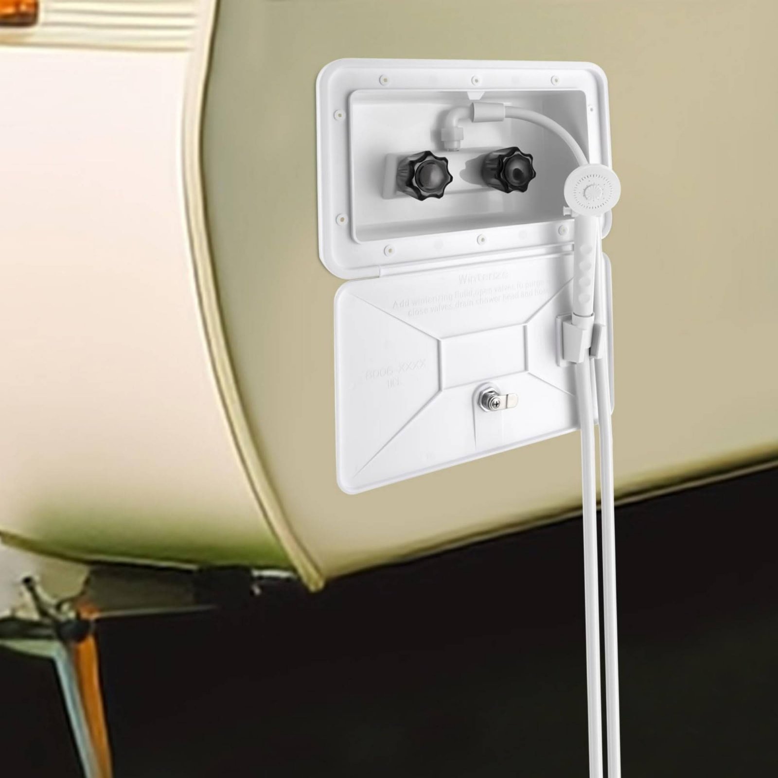 Outdoor Camping Showers - RV Exterior Shower Box Compact RV
