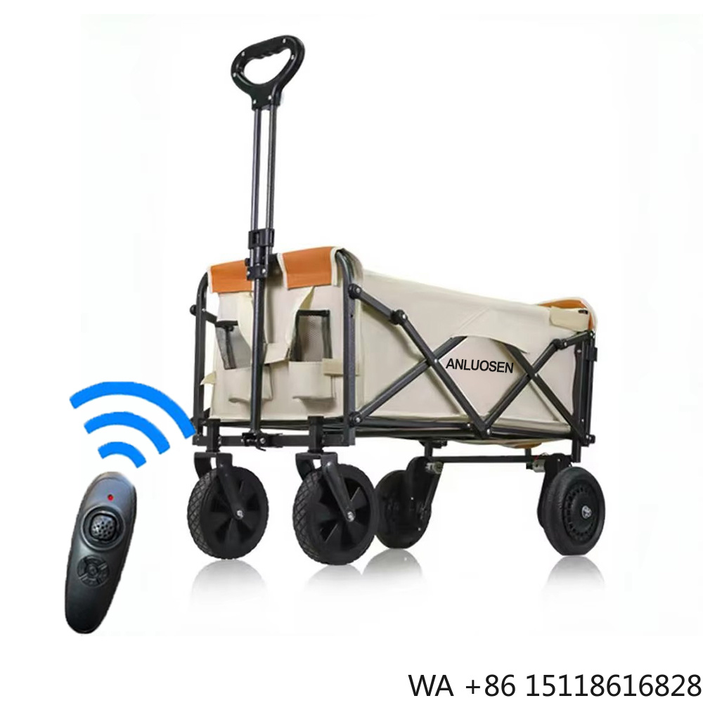 Outdoor Camping Wagon - Electric Camping Wagon Cart Foldable 2000mAh
