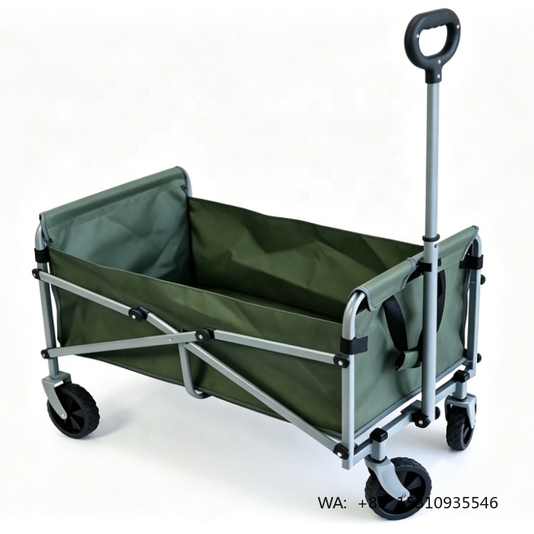 Outdoor Camping Wagon - Large Capacity Collapsible Folding Wagon Garden