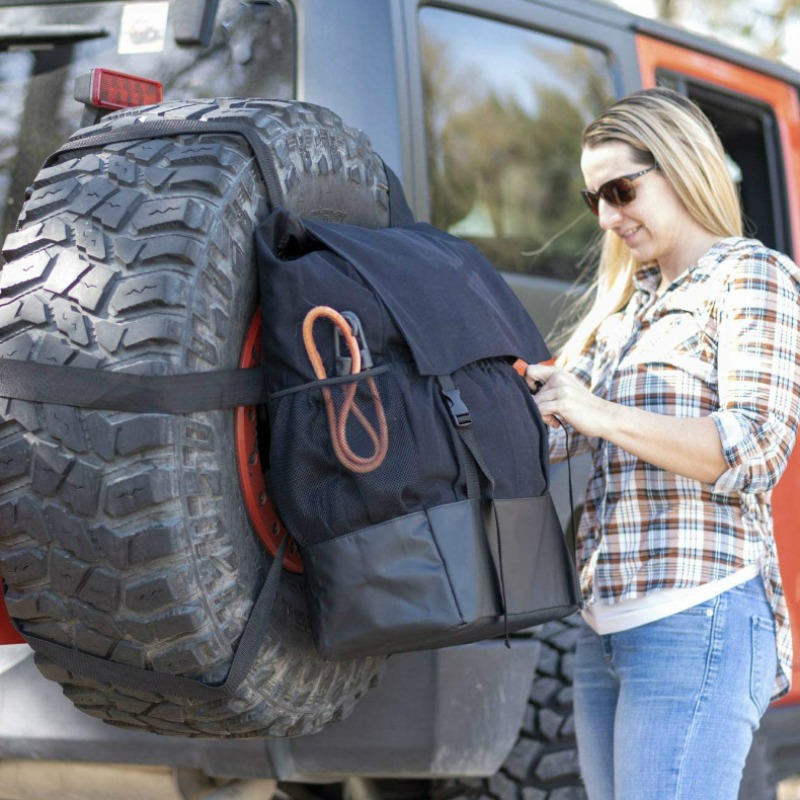 Outdoor Camping Bin - Car Spare Tire Storage Trash Bag