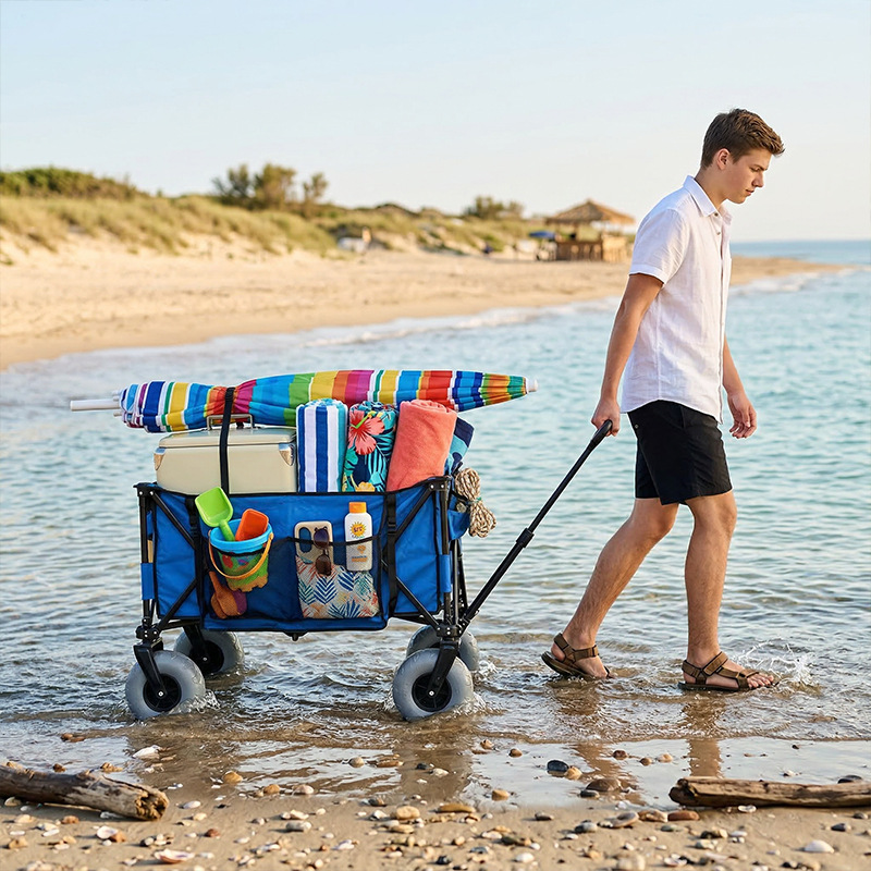 Foldable Metal Beach Wagon Qui - đánh giá và giá Outdoor Camping Wagon