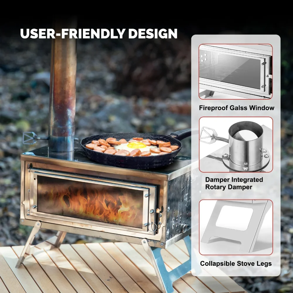CHANGE MOORE Outdoor Portable  - đánh giá và giá Outdoor Camping Wood Burning Stove