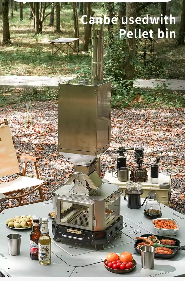 HOMFUL Portable Firewood Stove - đánh giá và giá Outdoor Camping Wood Burning Stove
