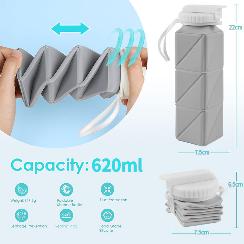 620ml Collapsible Water Bottle - đánh giá và giá Collapsible Water Bottle