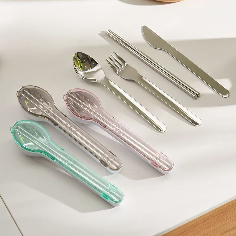 Portable Cutlery Set with Stor - đánh giá và giá Outdoor Camping Knife