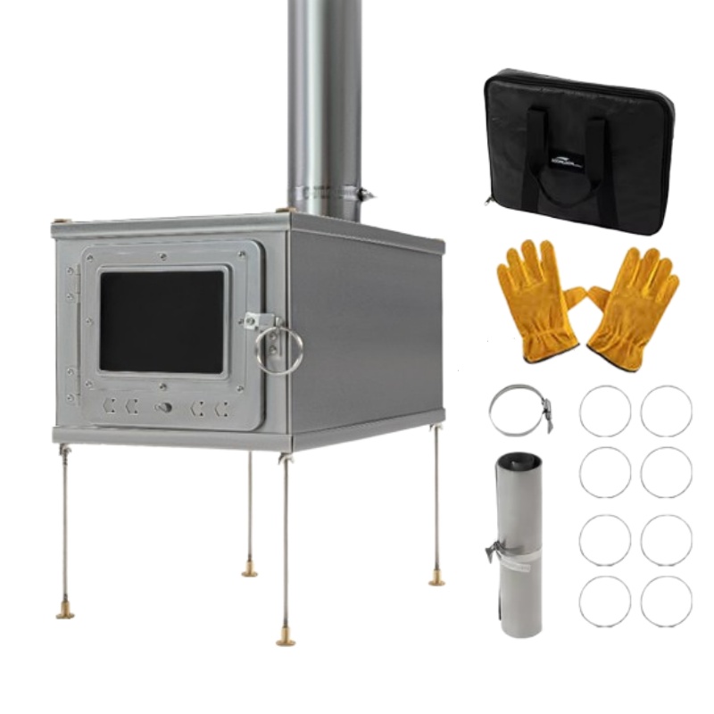 Foldable  Tent Stove Lightweig - đánh giá và giá Outdoor Camping Wood Burning Stove