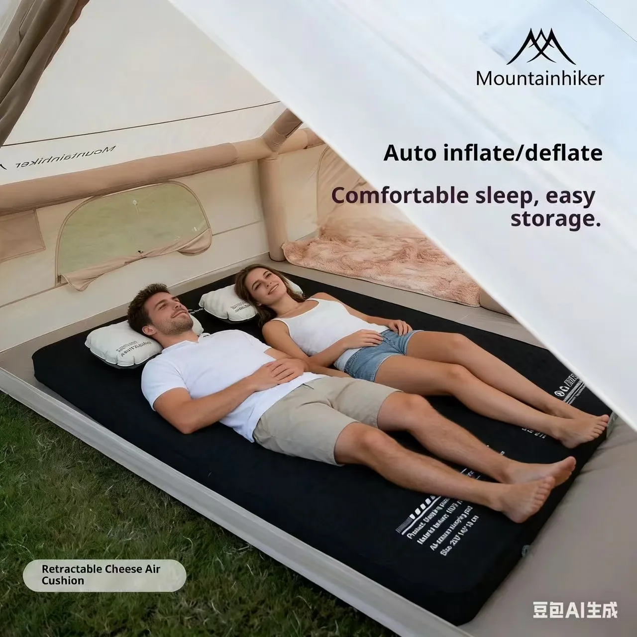 MOUNTAINHIKER Inflatable Mattr - đánh giá và giá Outdoor Inflatable Camping Tent With Air Pump