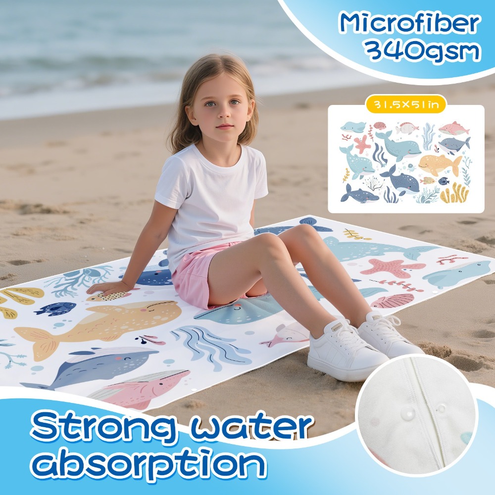Cartoon Pattern Beach Towel Ki - đánh giá và giá Outdoor Camping Mat