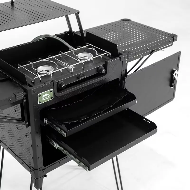 Deluxe Family Camping Kitchen  - đánh giá và giá Outdoor Camping Kitchen Setup