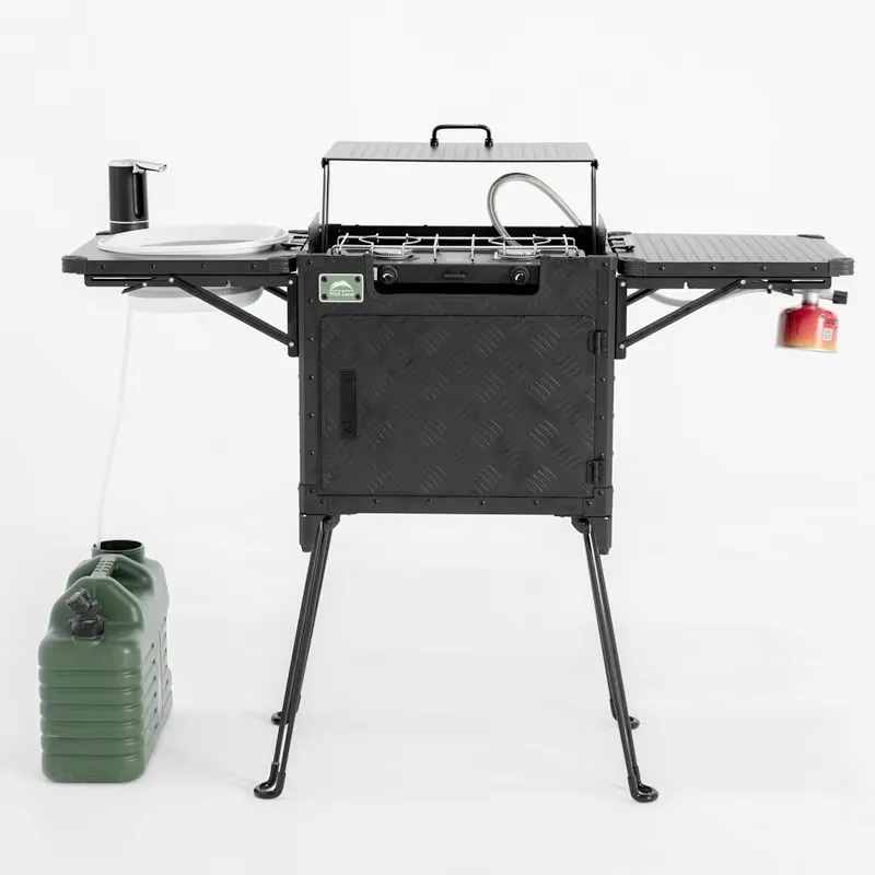 Deluxe Family Camping Kitchen  - đánh giá và giá Outdoor Camping Kitchen Setup