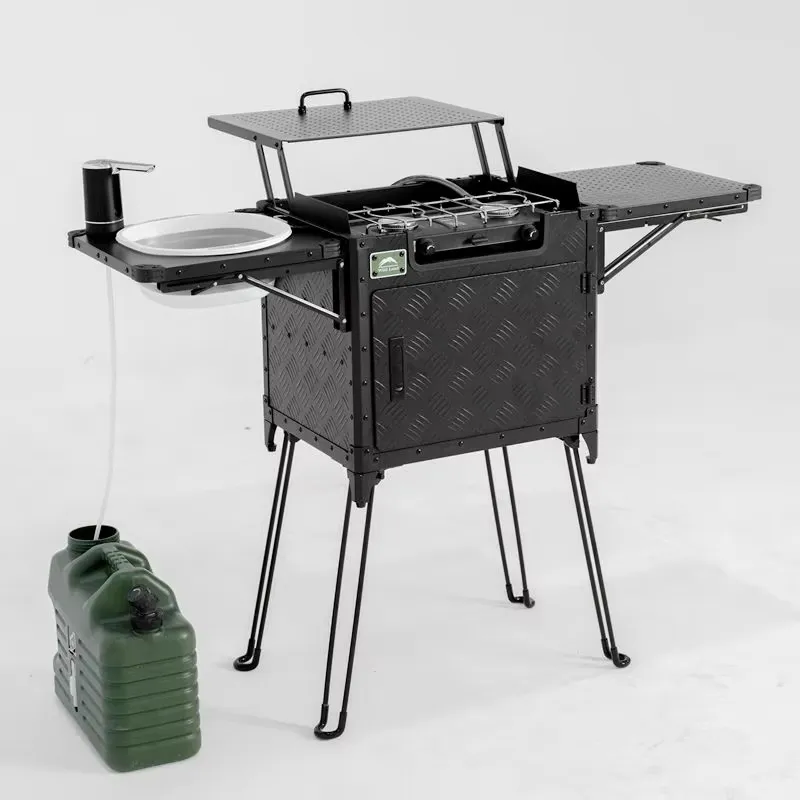 Deluxe Family Camping Kitchen  - đánh giá và giá Outdoor Camping Kitchen Setup