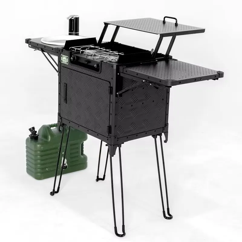 Deluxe Family Camping Kitchen  - đánh giá và giá Outdoor Camping Kitchen Setup