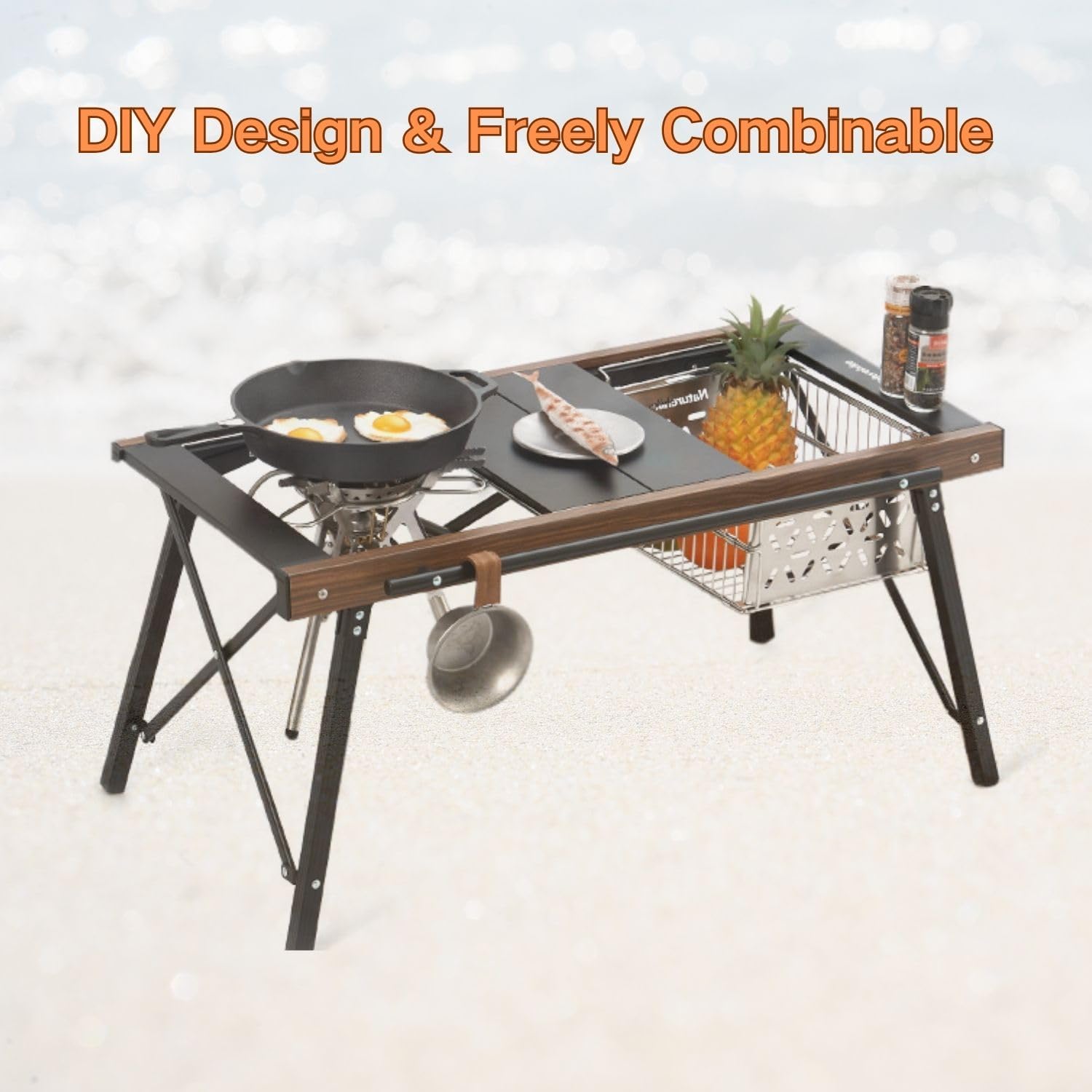 Foldable Igt Camping Table Por - đánh giá và giá Outdoor Camping Kitchen Setup