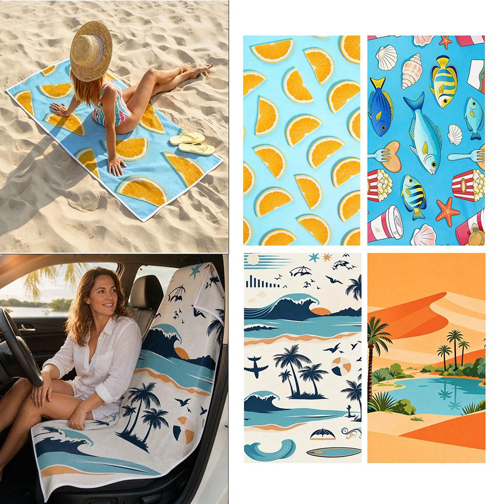 2‑in‑1 Beach Towel Car Seat Co - đánh giá và giá Outdoor Camping Mat