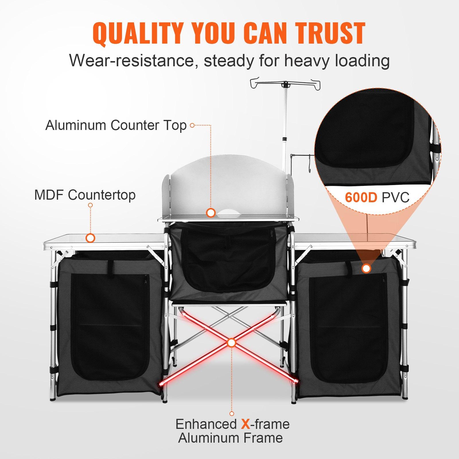 【Father's Day Gifts】VEVOR Fold - đánh giá và giá Outdoor Camping Kitchen Setup