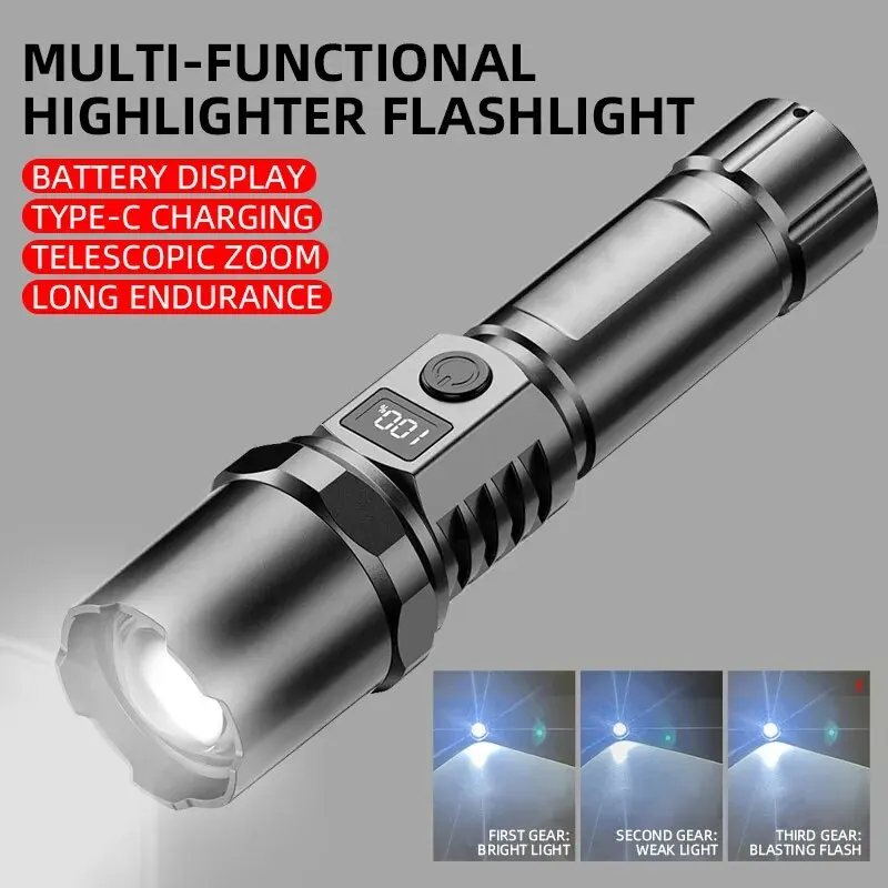 Powerful Led Handheld Flashlig - đánh giá và giá Outdoor Camping Light Portable