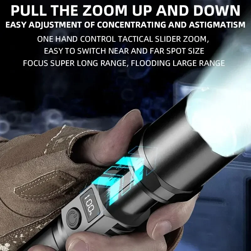 Powerful Led Handheld Flashlig - đánh giá và giá Outdoor Camping Light Portable