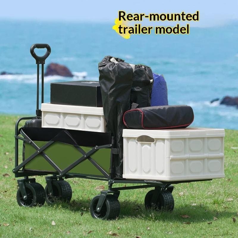 Factory Sale Four Wheel Platfo - đánh giá và giá Outdoor Camping Wagon