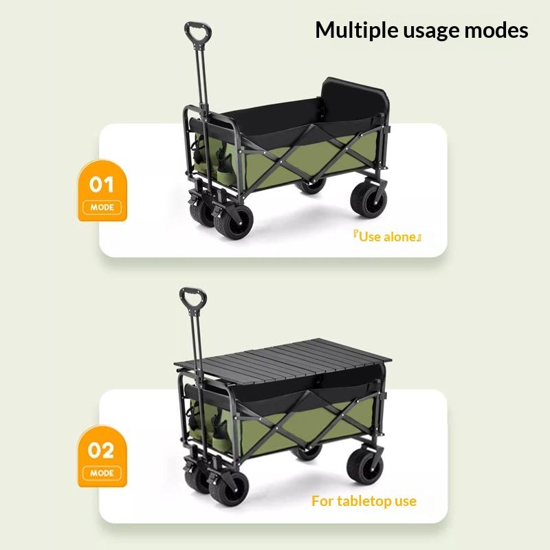 Factory Sale Four Wheel Platfo - đánh giá và giá Outdoor Camping Wagon