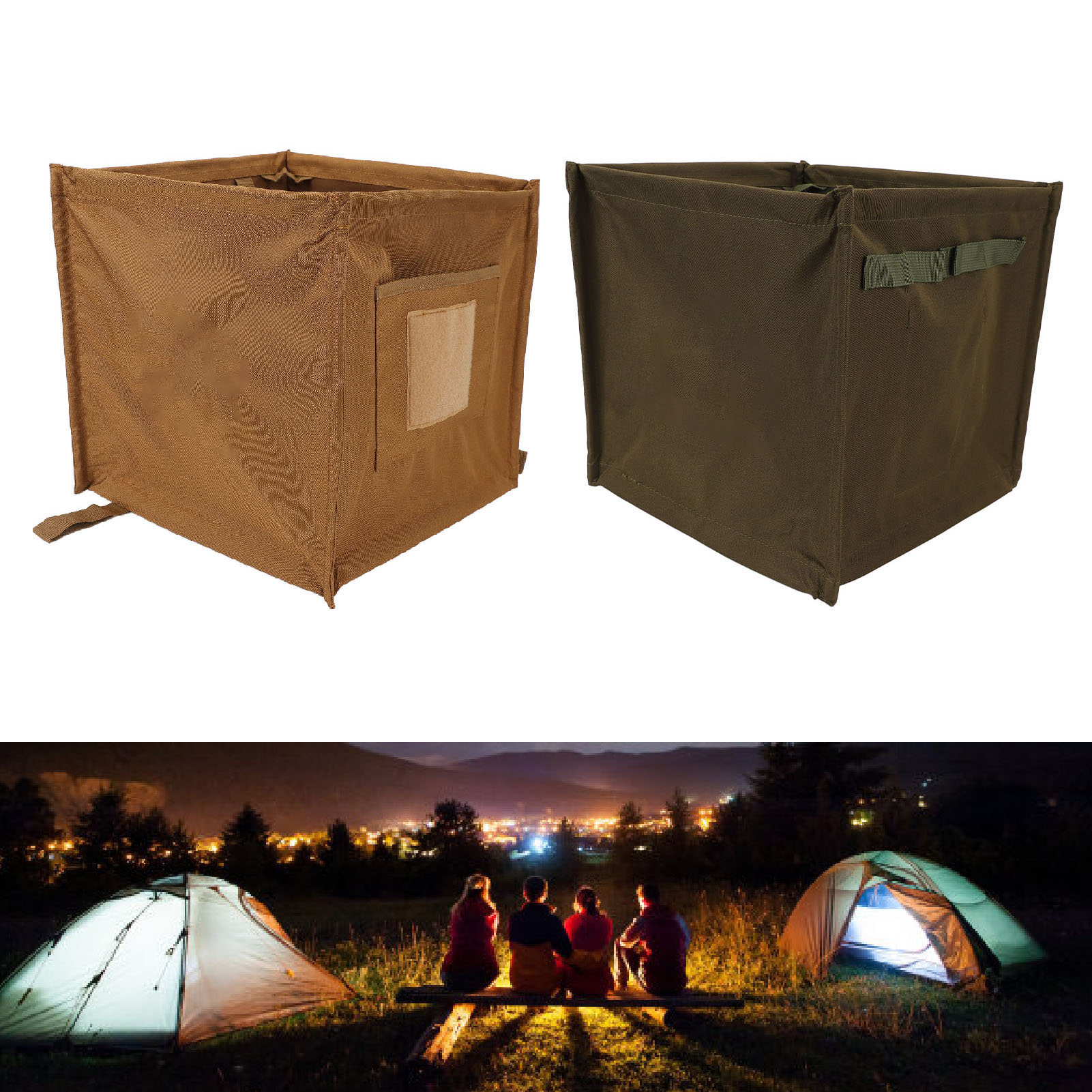 Outdoor Foldable Trash Can 33L - đánh giá và giá Outdoor Camping Bin