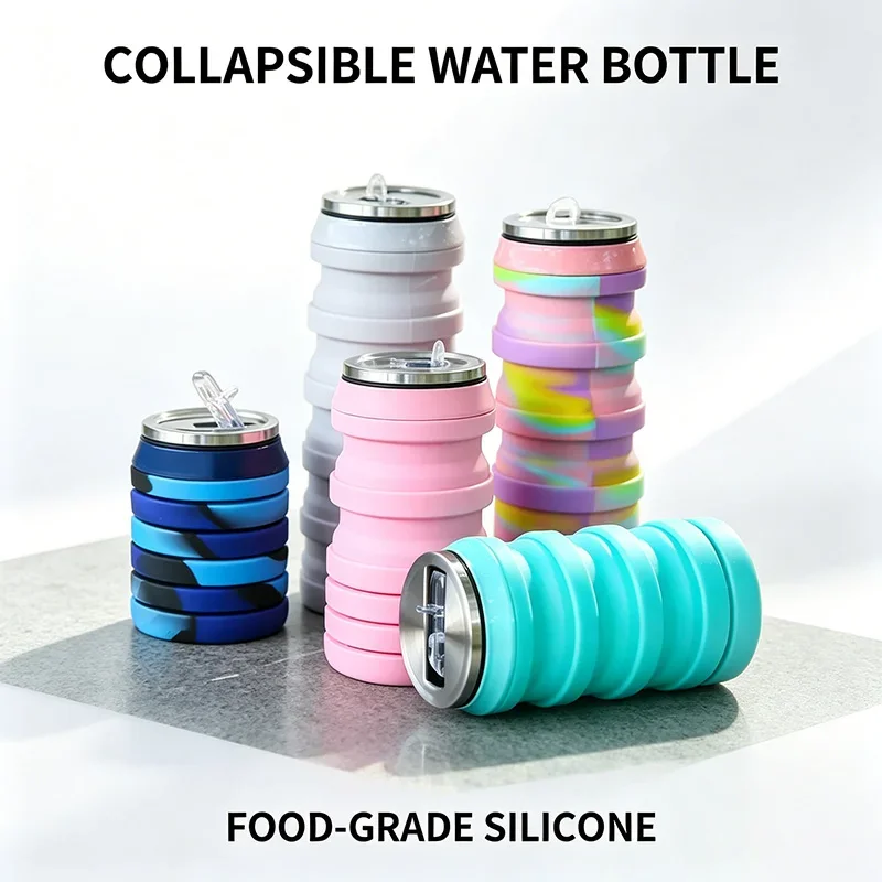 480ML Retractable Silicone Wat - đánh giá và giá Collapsible Water Bottle
