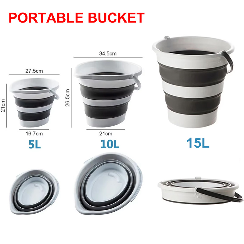Collapsible Bucket 5L-15L Stri - đánh giá và giá Outdoor Camping Bin