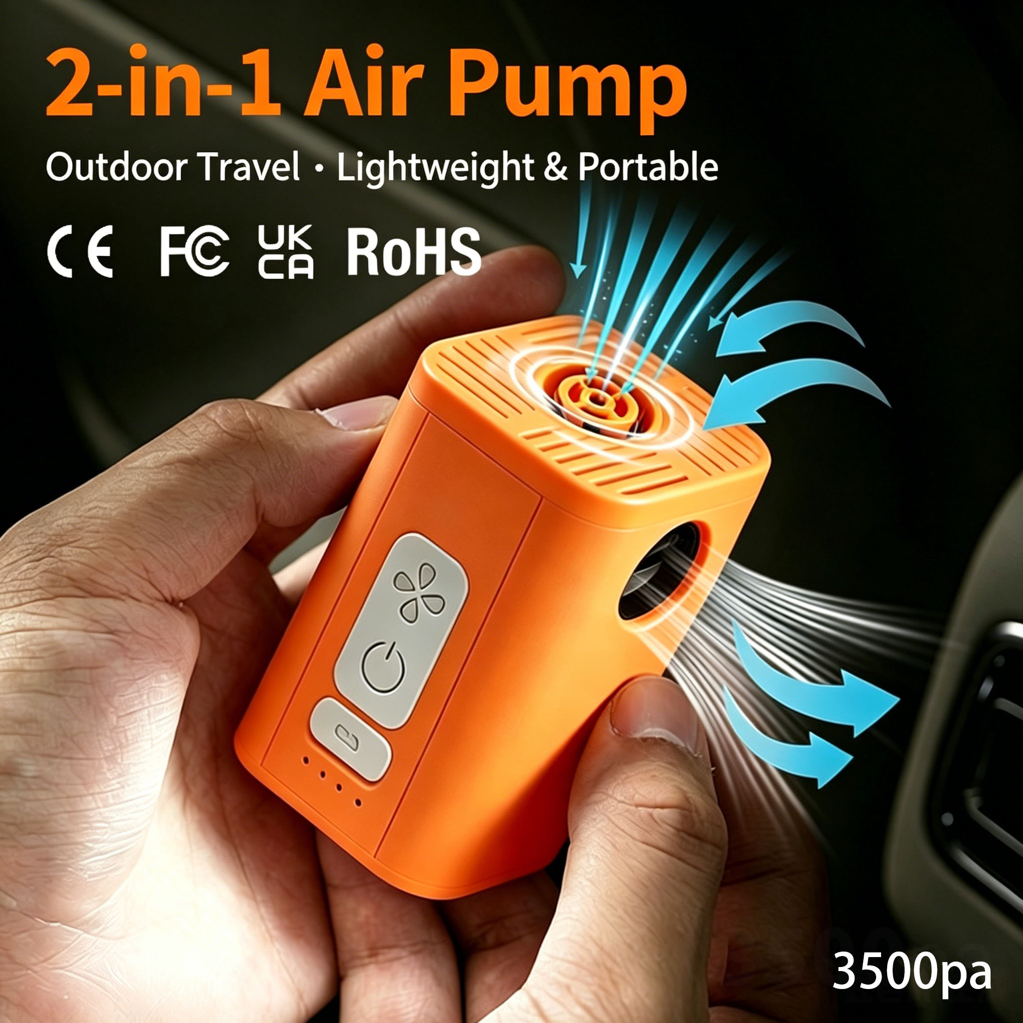 Rechargeable 2-in-1 Air Pump U - đánh giá và giá Outdoor Inflatable Camping Tent With Air Pump