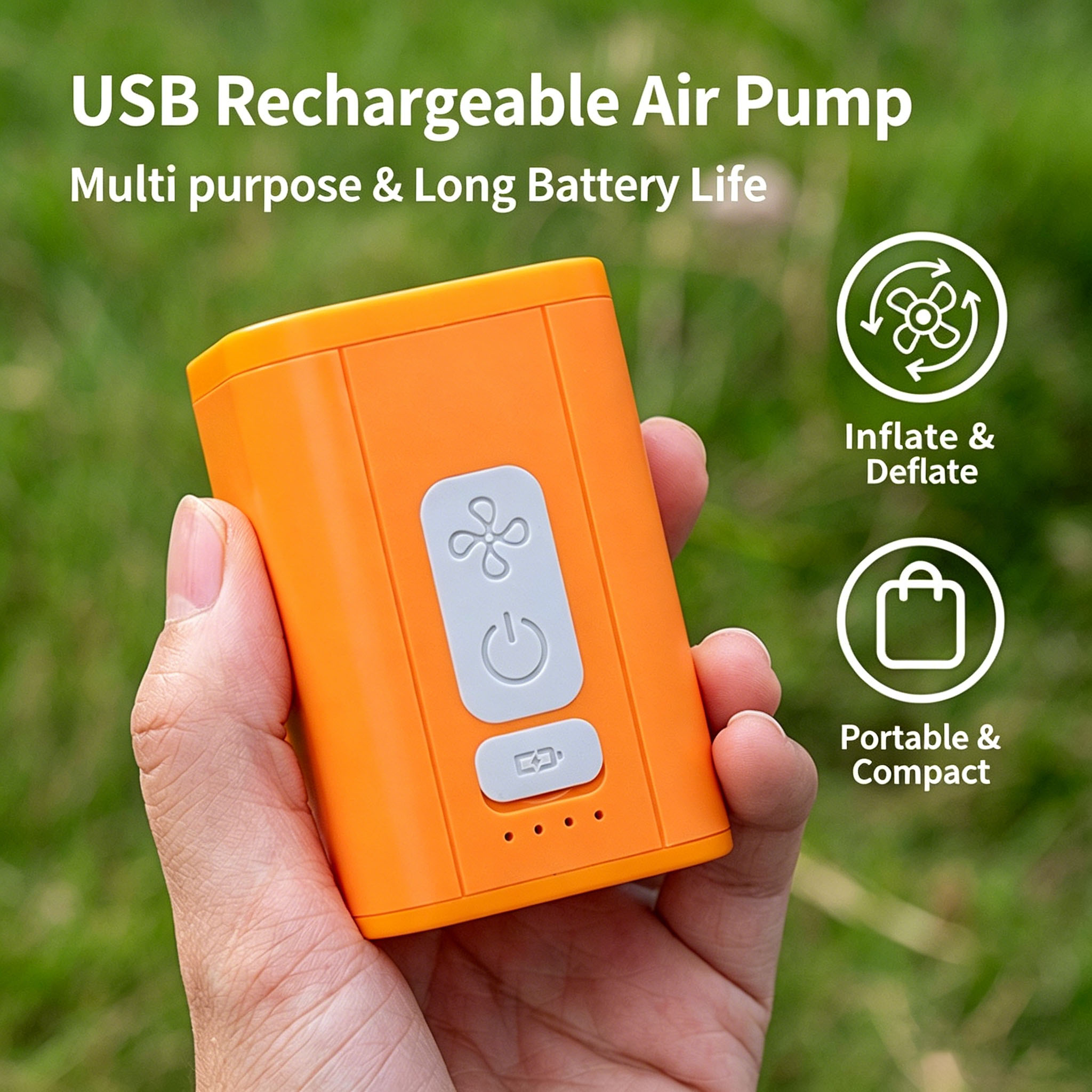 Rechargeable 2-in-1 Air Pump U - đánh giá và giá Outdoor Inflatable Camping Tent With Air Pump