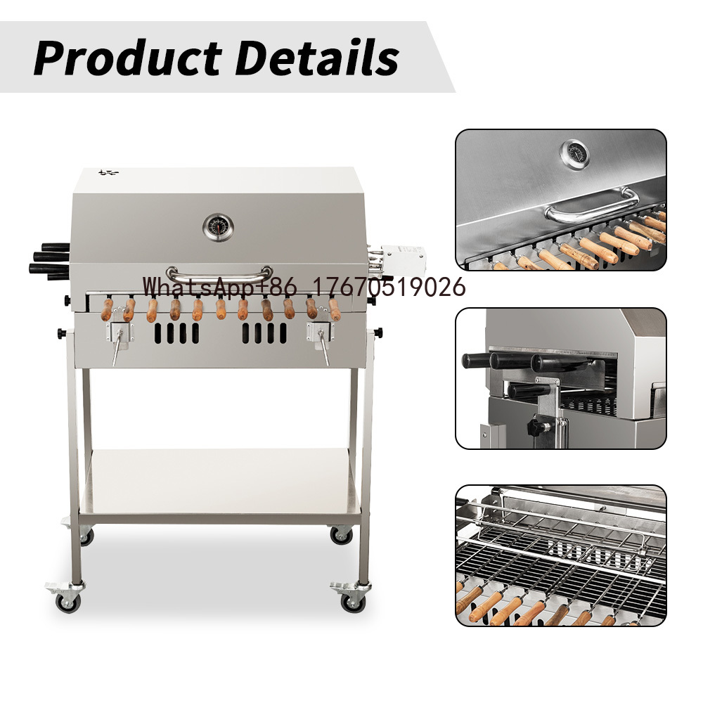 Modern Outdoor Large Charcoal  - đánh giá và giá Outdoor Camping Trolley