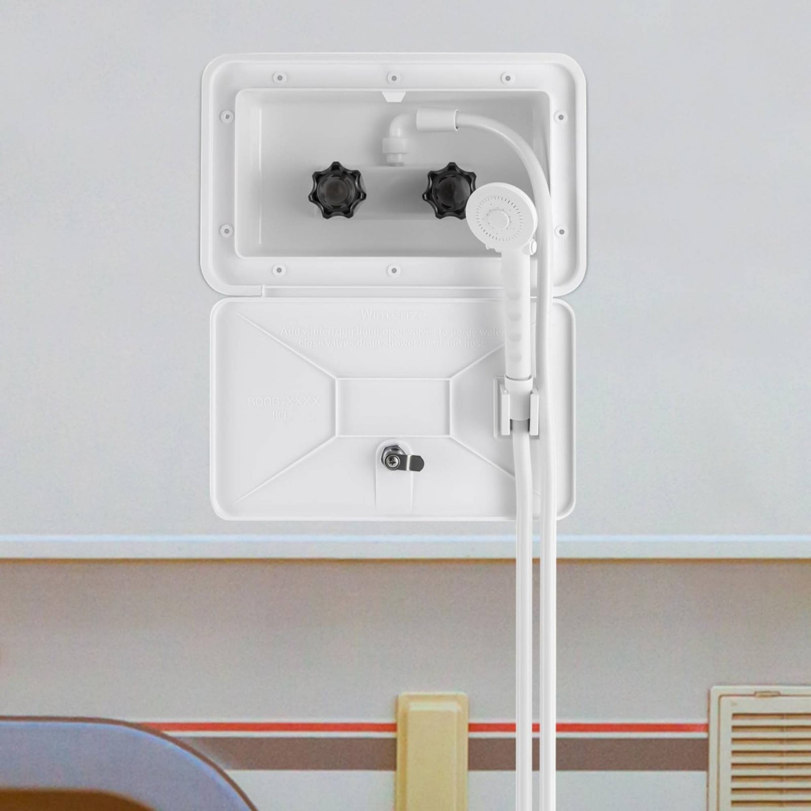 RV Exterior Shower Box Compact - đánh giá và giá Outdoor Camping Showers