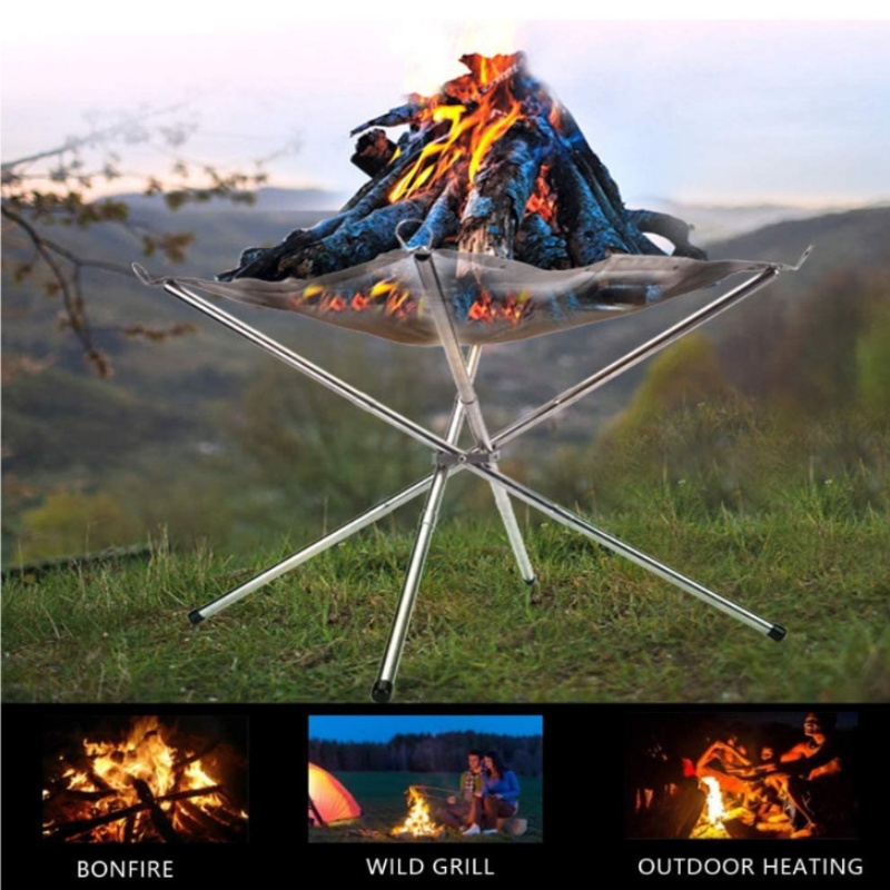 Outdoor BBQ Bonfire Rack Porta - đánh giá và giá Outdoor Camping Wood Burning Stove
