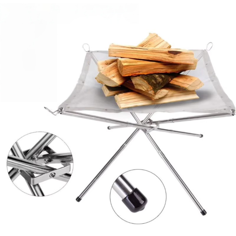 Outdoor BBQ Bonfire Rack Porta - đánh giá và giá Outdoor Camping Wood Burning Stove