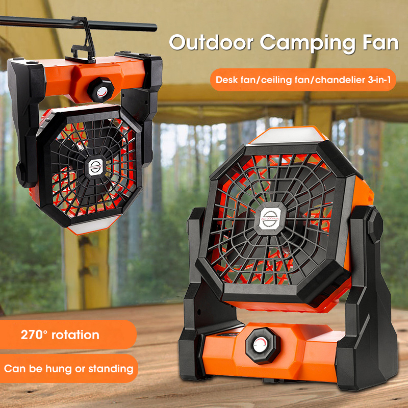 10000mAh Camping Fan with LED  - đánh giá và giá Outdoor Camping Fan