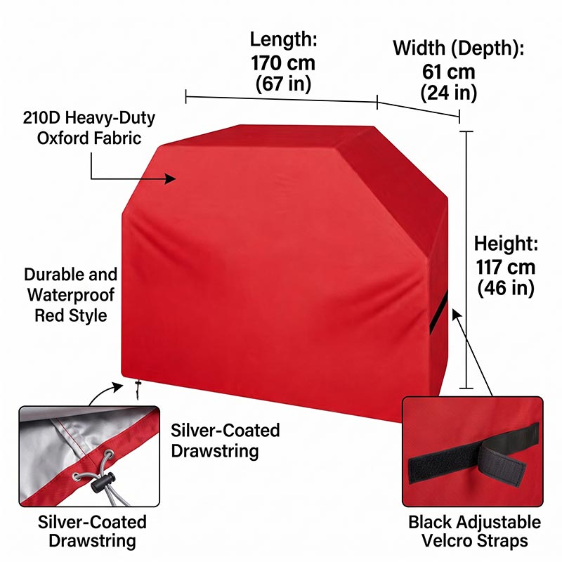 210D BBQ Cover Dustproof Water - đánh giá và giá Outdoor Camping Trolley