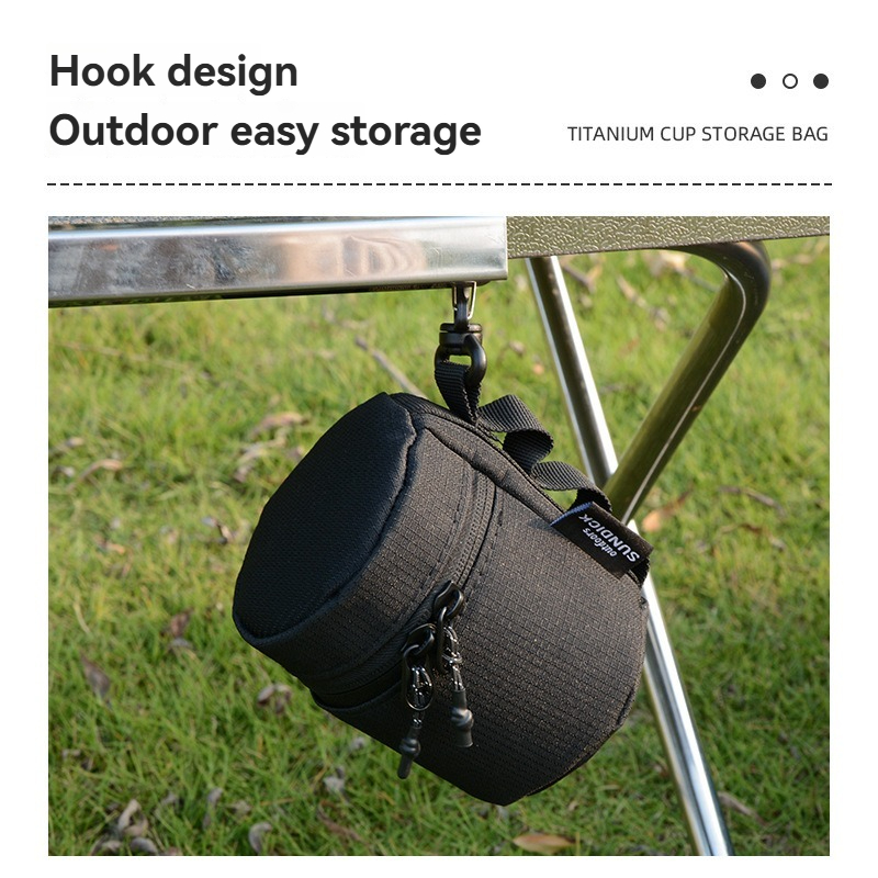 SUNDICK Outdoor Titanium Cup S - đánh giá và giá Outdoor Camping Bin