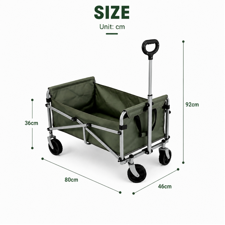 Large Capacity Collapsible Fol - đánh giá và giá Outdoor Camping Wagon