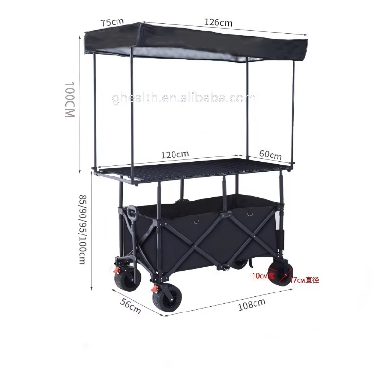 Stall Folding Steel Table Trol - đánh giá và giá Outdoor Camping Trolley
