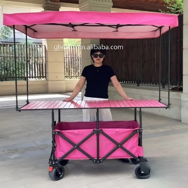 Stall Folding Steel Table Trol - đánh giá và giá Outdoor Camping Trolley