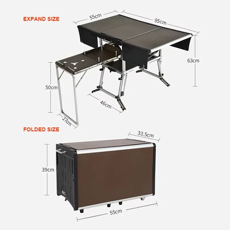 Convenient Camping Kitchen Box - đánh giá và giá Outdoor Camping Kitchen Setup