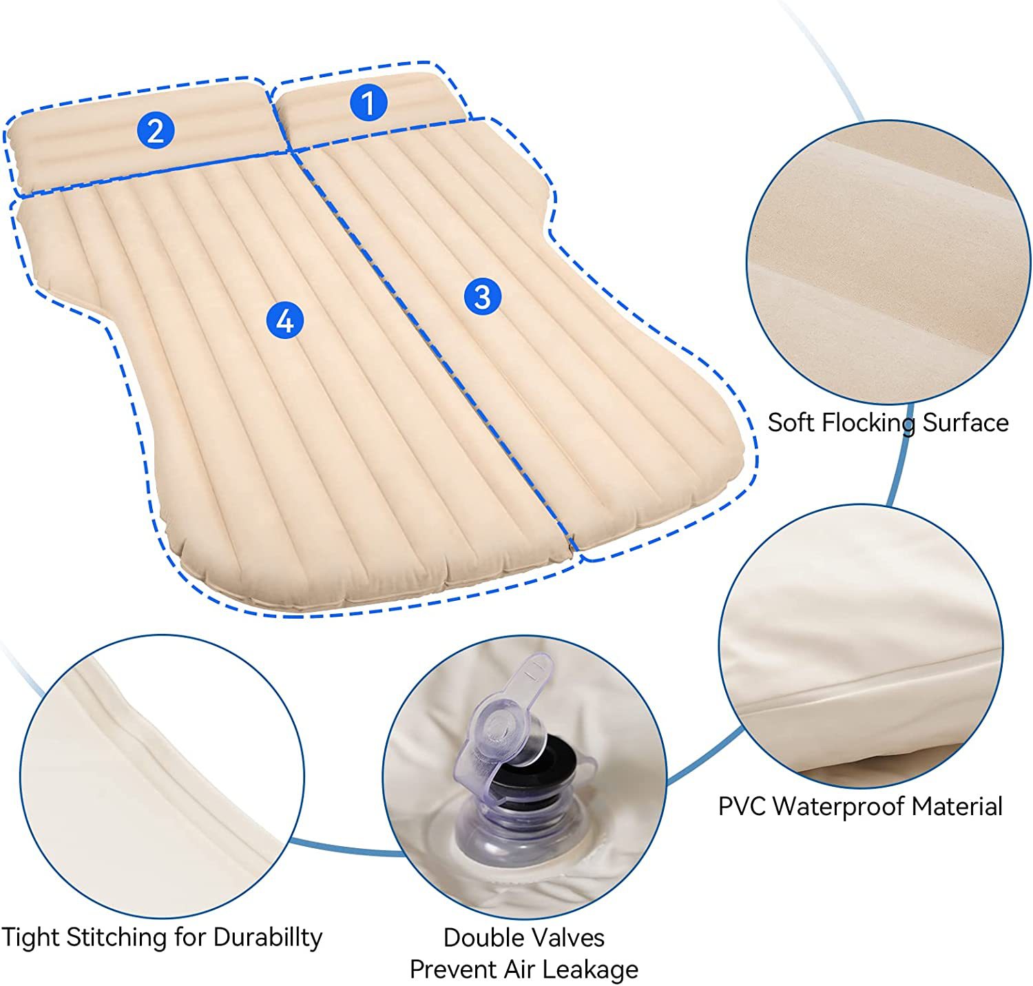 Car Inflatable Bed For Tesla M - đánh giá và giá Inflatable Mattress