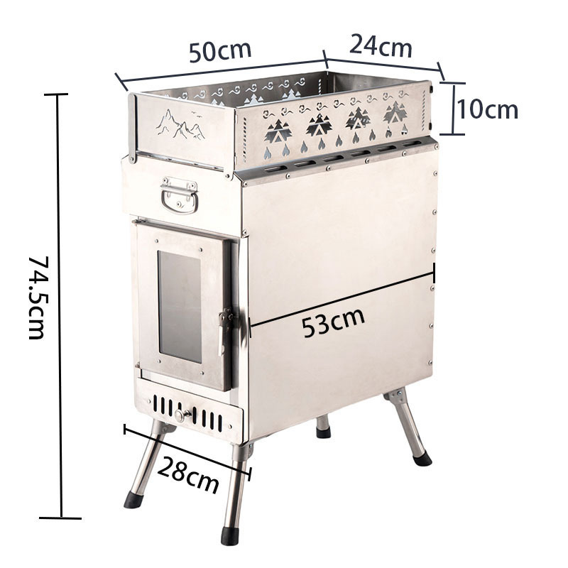 Portable Sauna Stove Wood-Burn - đánh giá và giá Outdoor Camping Wood Burning Stove