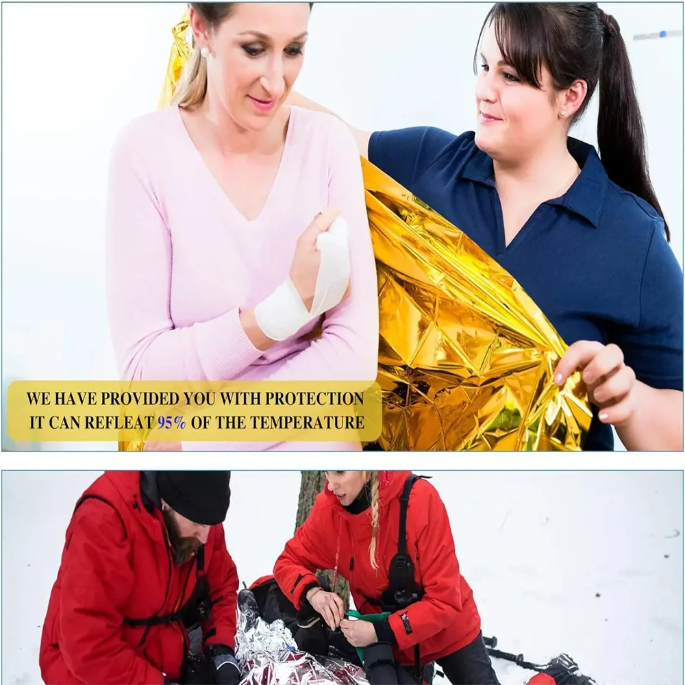 5Pcs Emergency Thermal Blanket - đánh giá và giá Outdoor Camping Mat Waterproof