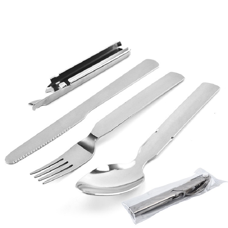 Stainless Steel Tableware Set  - đánh giá và giá Outdoor Camping Knife
