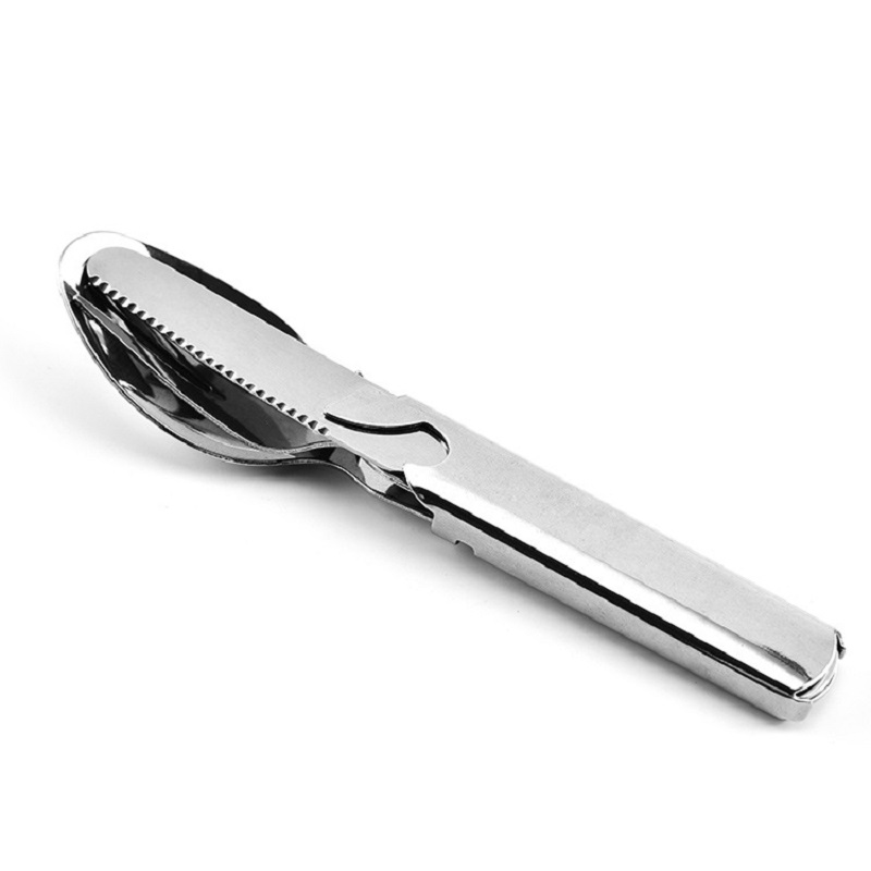 Stainless Steel Tableware Set  - đánh giá và giá Outdoor Camping Knife