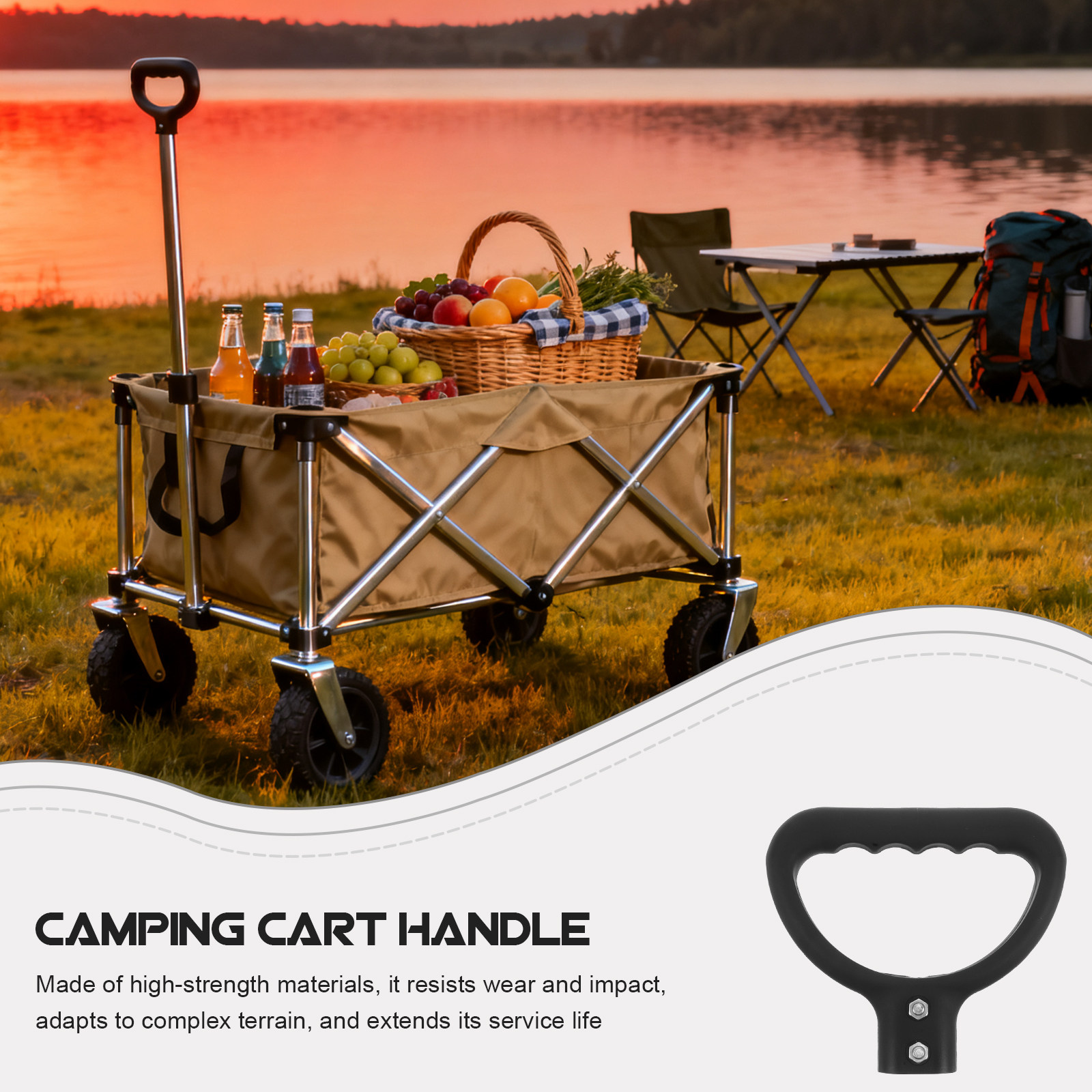 Folding Camping Wagon Handle B - đánh giá và giá Outdoor Camping Wagon