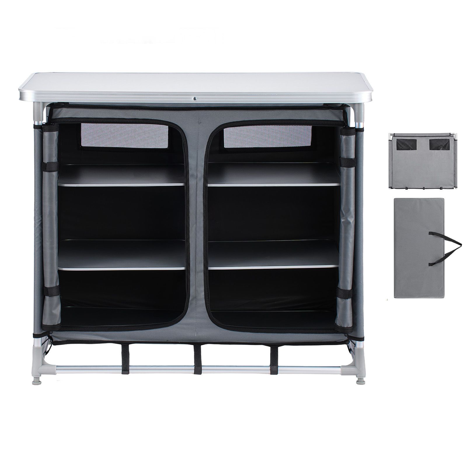 Camping Storage Cabinet, Outdo - đánh giá và giá Outdoor Camping Kitchen Setup