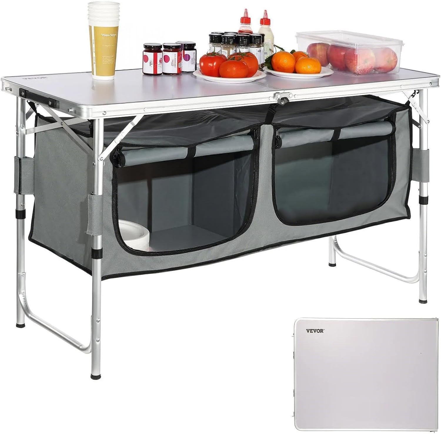 Camping Kitchen Station, 3 Adj - đánh giá và giá Outdoor Camping Kitchen Setup