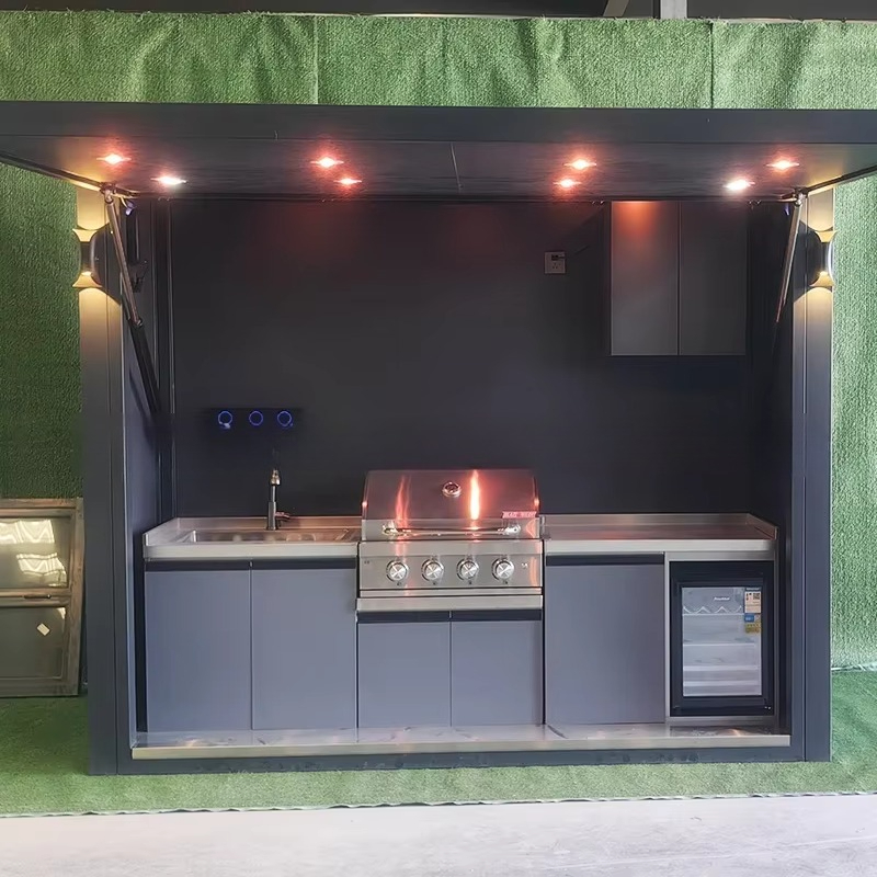 Portable Outdoor Kitchen Pod W - đánh giá và giá Outdoor Camping Kitchen Setup